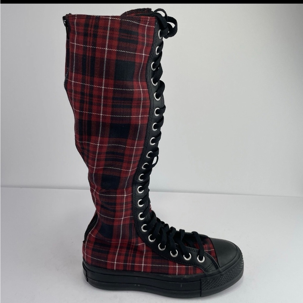 Converse Chuck Taylor Lift XXHi Platform Plaid Boots Womens A17685C - Picture 6 of 8